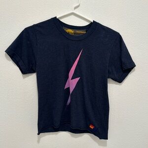 Aviator Nation bolt boyfriend tee. Size XS